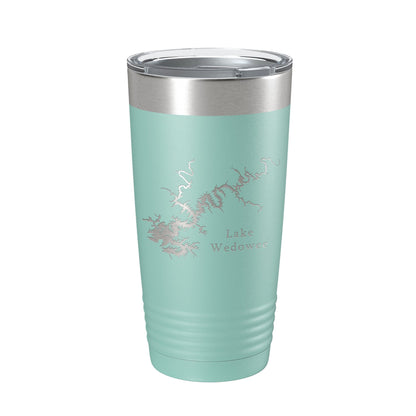 Lake Wedowee RL Harris Map Tumbler Travel Mug Insulated Laser Engraved Coffee Cup Alabama 20 oz-12