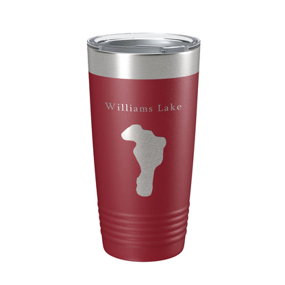 Williams Lake Map Tumbler Travel Mug Insulated Laser Engraved Coffee Cup New Mexico 20 oz-18