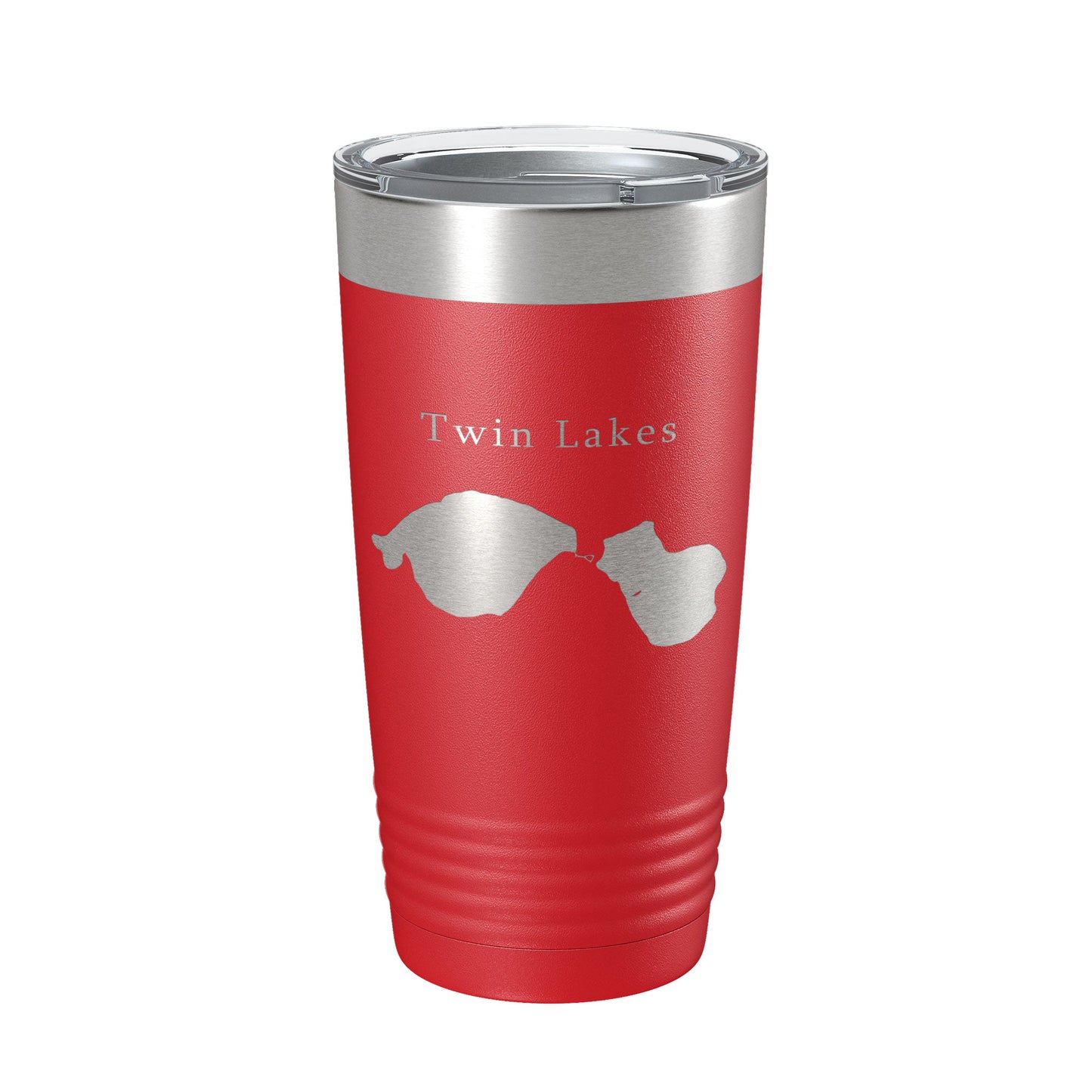 Twin Lakes Map Tumbler Travel Mug Insulated Laser Engraved Coffee Cup Lewiston Montmorency County Michigan 20 oz-10