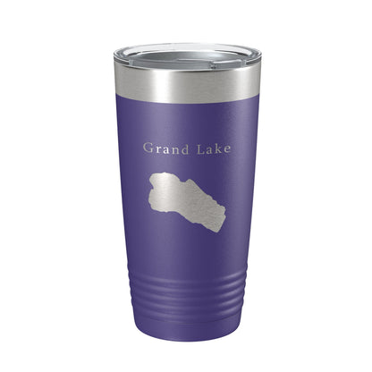 Grand Lake Map Tumbler Travel Mug Insulated Laser Engraved Coffee Cup Colorado 20 oz-15