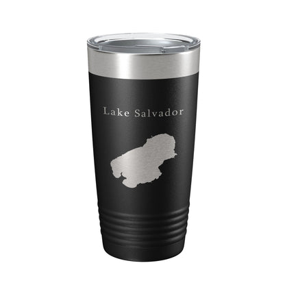 Lake Salvador Map Tumbler Travel Mug Insulated Laser Engraved Coffee Cup New Orleans Louisiana 20 oz-0