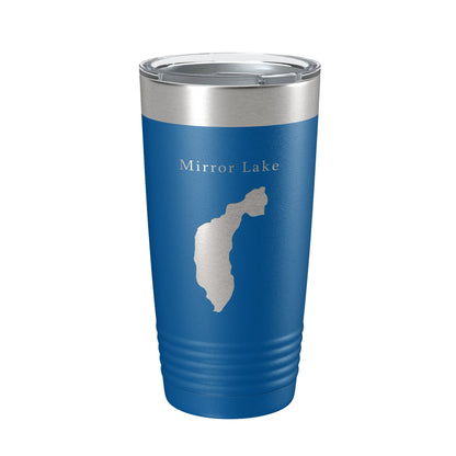 Mirror Lake Map Tumbler Travel Mug Insulated Laser Engraved Coffee Cup New York 20 oz-6