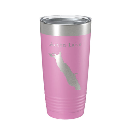 Acton Lake Hueston Woods Map Tumbler Travel Mug Insulated Laser Engraved Coffee Cup Ohio 20 oz-14