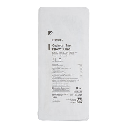 Indwelling Catheter Tray McKesson Foley Without Catheter Without Balloon