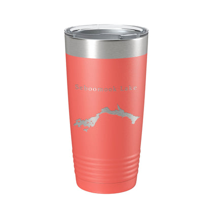 Seboomook Lake Map Tumbler Travel Mug Insulated Laser Engraved Coffee Cup Maine 20 oz-20