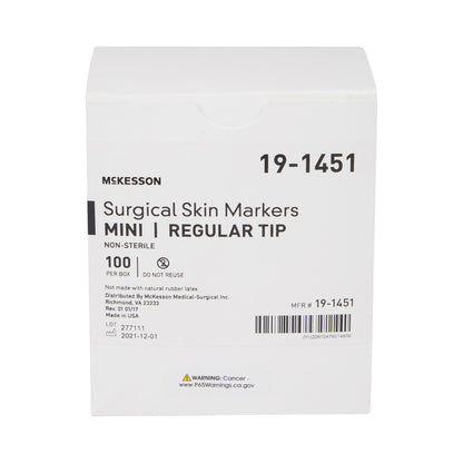 Skin Marker McKesson Prep-Resistant Gentian Violet Ink NonSterile Mini Regular Tip