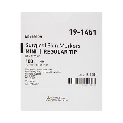 Skin Marker McKesson Prep-Resistant Gentian Violet Ink NonSterile Mini Regular Tip