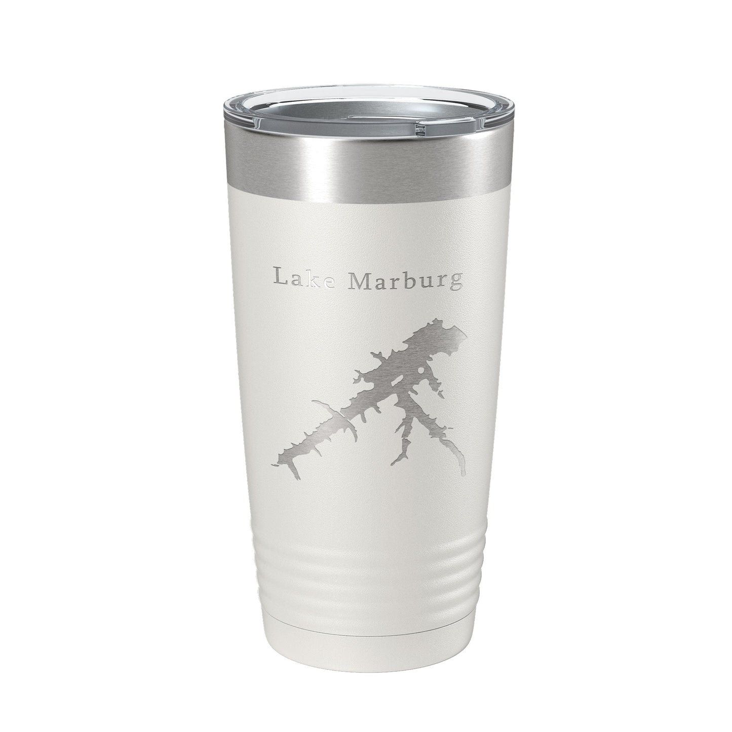 Lake Marburg Map Tumbler Travel Mug Insulated Laser Engraved Coffee Cup Pennsylvania 20 oz-7