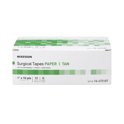Medical Tape McKesson Tan 1 Inch X 10 Yard Paper NonSterile
