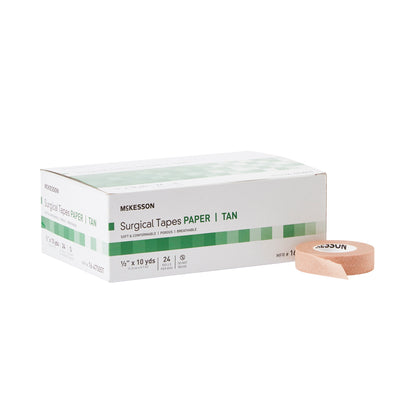 Medical Tape McKesson Tan 1/2 Inch X 10 Yard Paper NonSterile