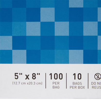 Reclosable Bag McKesson 5 X 8 Inch Polyethylene Clear Zipper Closure