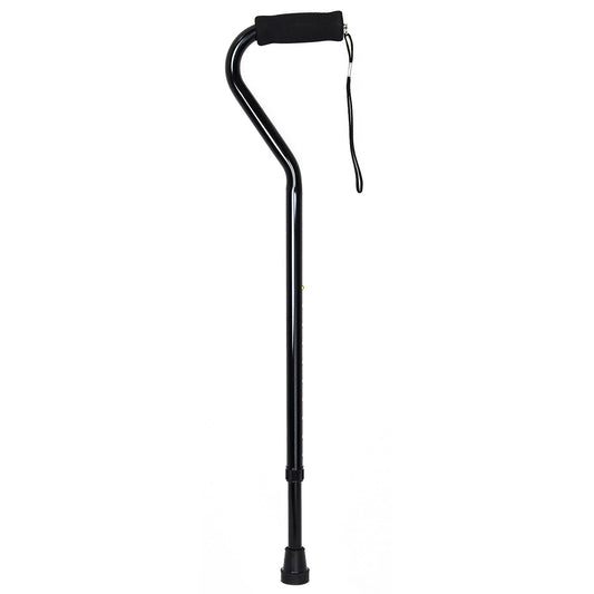 Offset Cane McKesson Aluminum 30 to 39 Inch Height Black