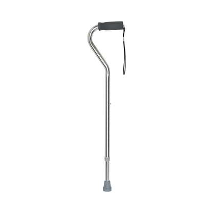 Offset Cane McKesson Aluminum 30 to 39 Inch Height Silver