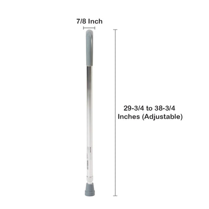 Round Handle Cane McKesson Aluminum 29-3/4 to 38-3/4 Inch Height Chrome