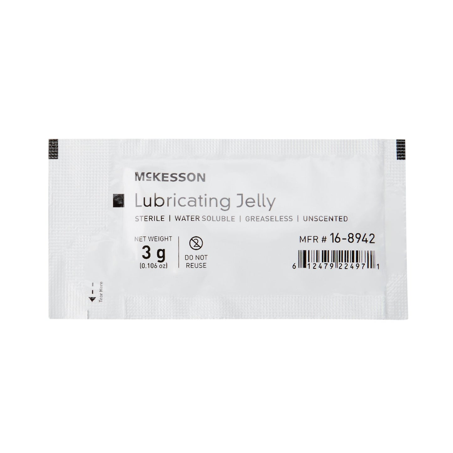 Lubricating Jelly McKesson 3 Gram Individual Packet Sterile