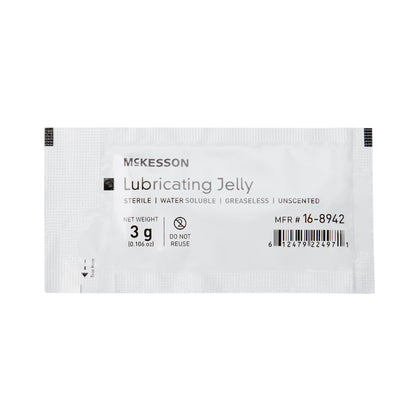 Lubricating Jelly McKesson 3 Gram Individual Packet Sterile