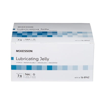 Lubricating Jelly McKesson 3 Gram Individual Packet Sterile