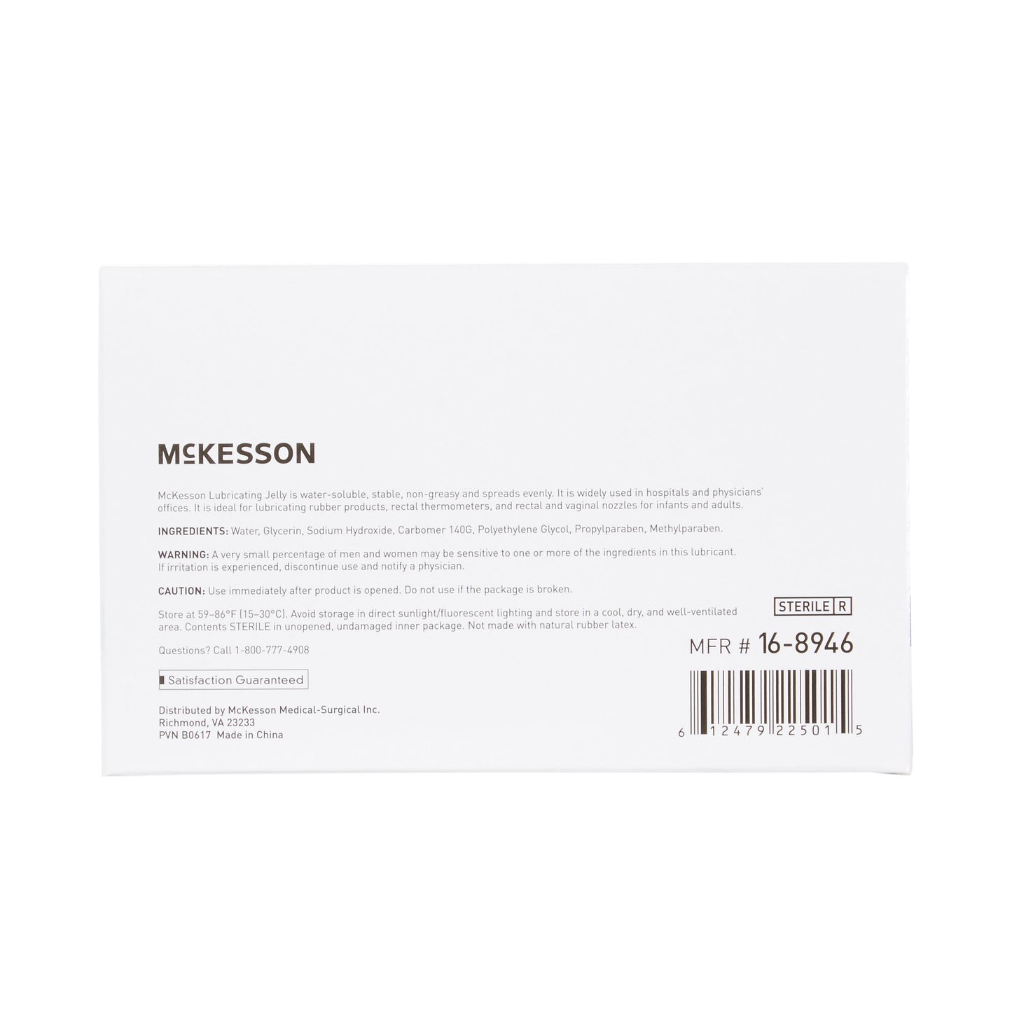 Lubricating Jelly McKesson 5 Gram Individual Packet Sterile
