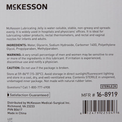 Lubricating Jelly McKesson 4 oz. Tube Sterile