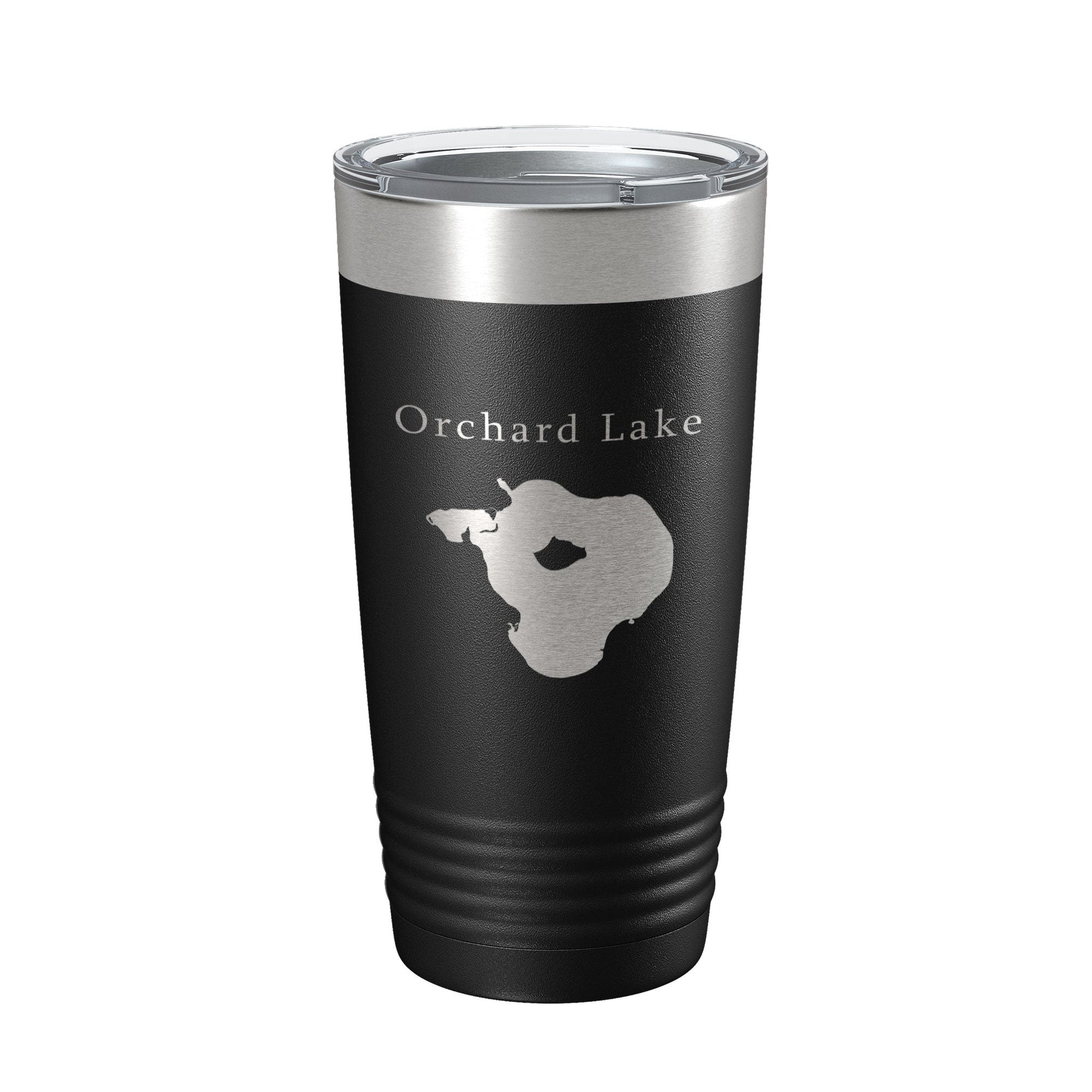 Orchard Lake Map Tumbler Travel Mug Insulated Laser Engraved Coffee Cup Michigan 20 oz-5