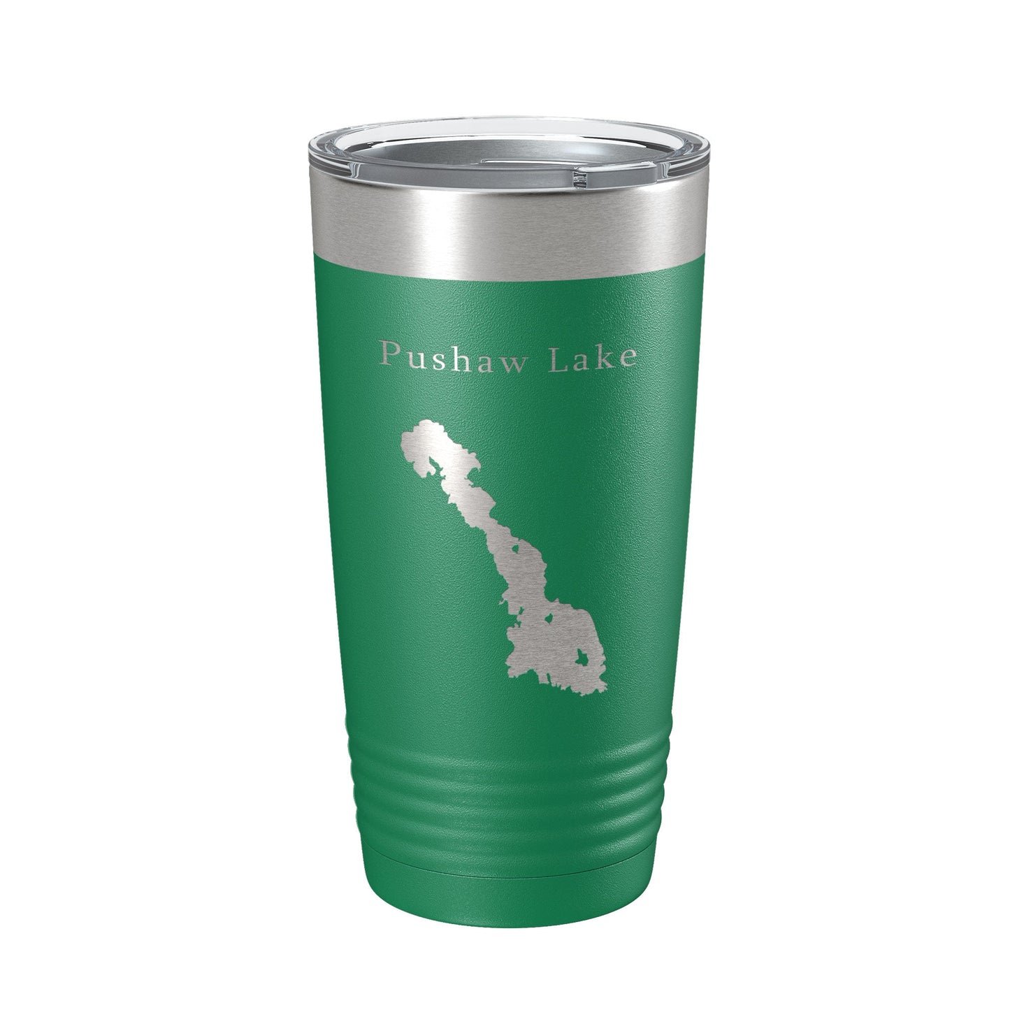 Pushaw Lake Map Tumbler Travel Mug Insulated Laser Engraved Coffee Cup Maine 20 oz-9