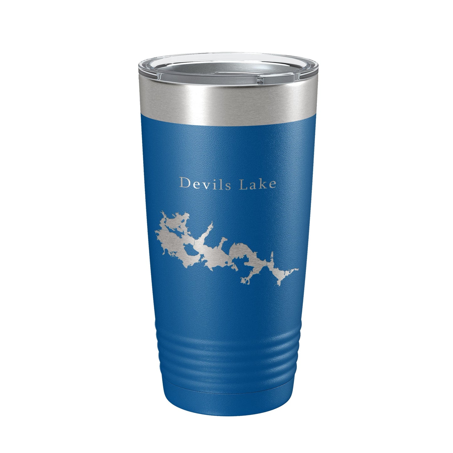 Devils Lake Map Tumbler Travel Mug Insulated Laser Engraved Coffee Cup North Dakota 20 oz-6