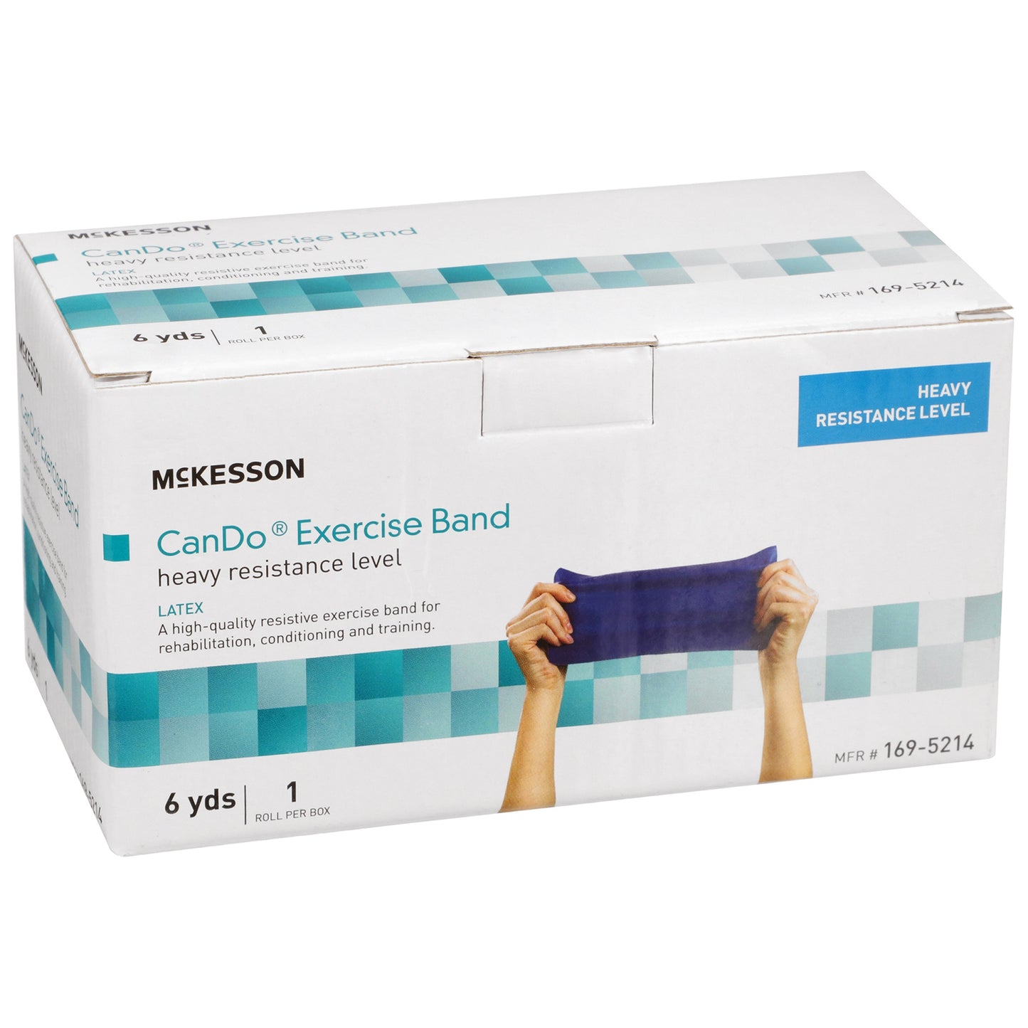 Exercise Resistance Band McKesson CanDo® Blue 5 Inch X 6 Yard Heavy Resistance