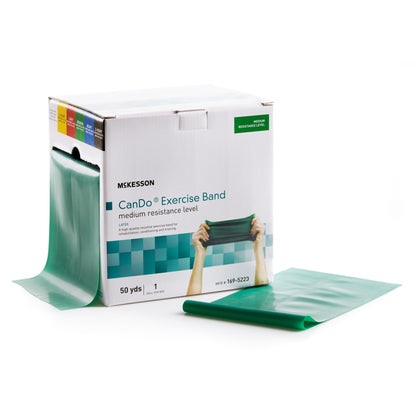 Exercise Resistance Band McKesson CanDo® Green 5 Inch X 50 Yard Medium Resistance