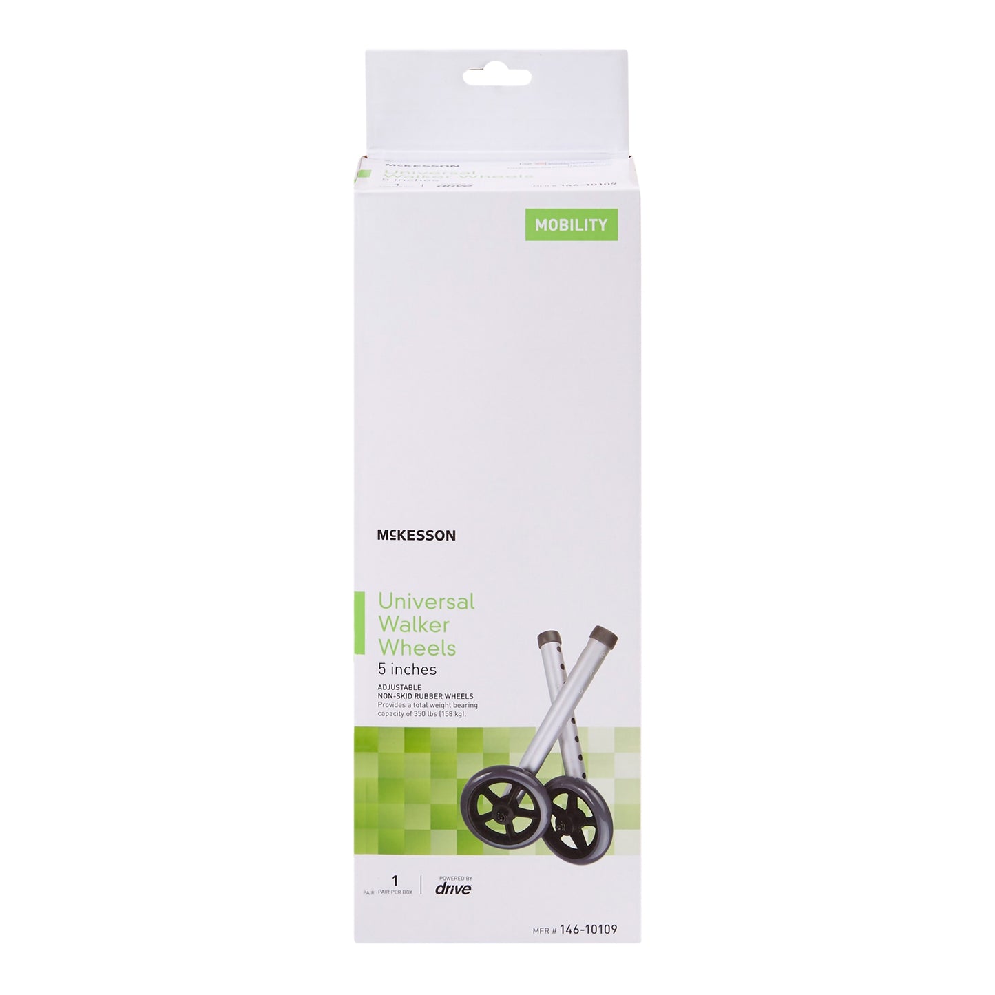 McKesson Walker Wheel For 1-inch Frame Diameter Walkers
