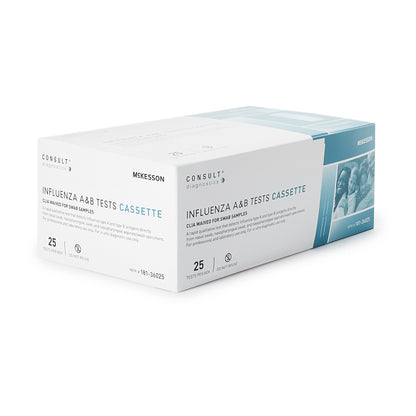 Respiratory Test Kit McKesson Consult™ Influenza A + B 25 Tests CLIA Waived Sample Dependent