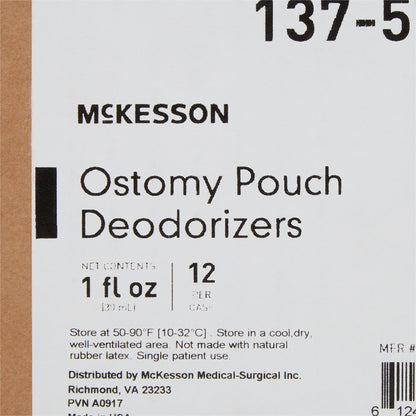 Ostomy Appliance Deodorant McKesson 1 oz., Dropper Bottle, Unscented