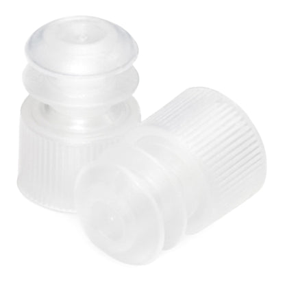 McKesson Tube Closure Polyethylene Flanged Plug Cap Natural 12 mm 12 mm Test Tubes, Centrifuge Tubes, Round Cuvettes NonSterile
