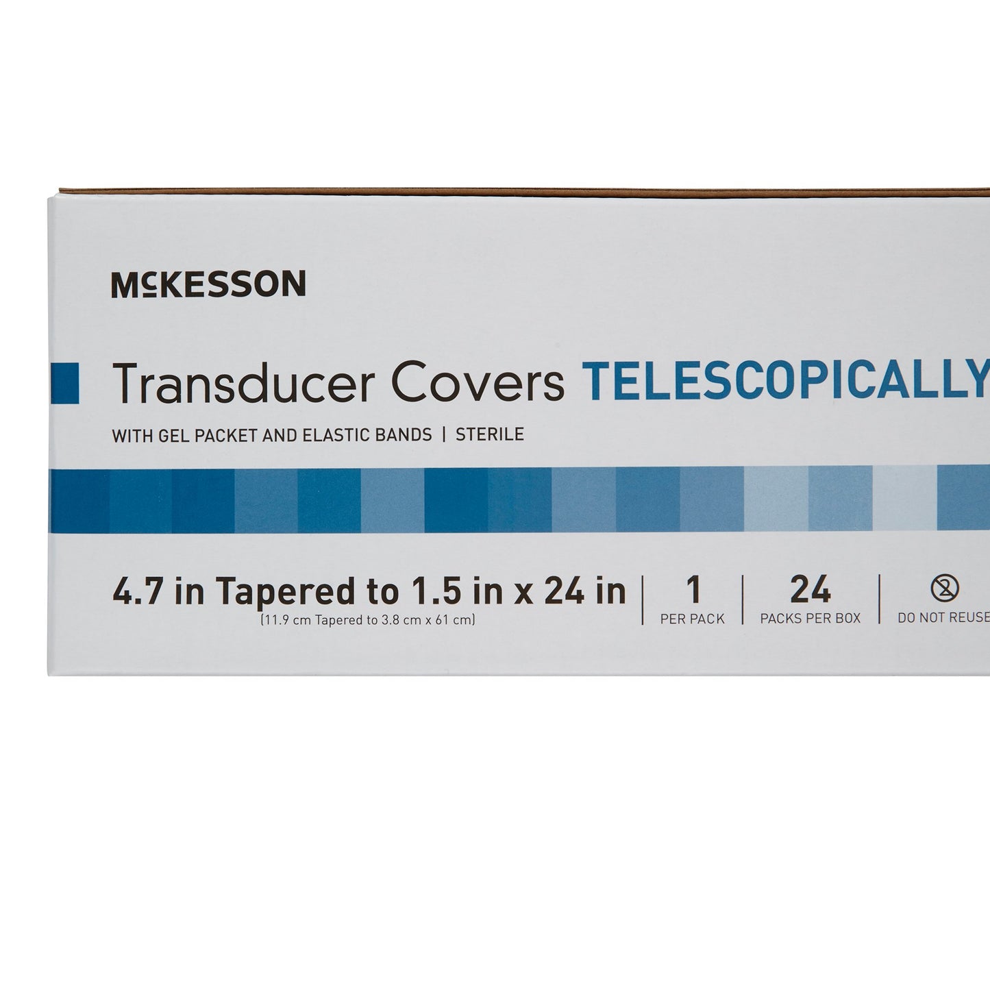 Ultrasound Probe Cover Kit McKesson 4.7 Inch tapered to 1.5 X 24 Inch Plastic Sterile Tapered