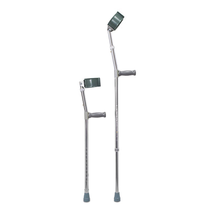 Forearm Crutches Mckesson Adult Steel Frame 300 lbs. Weight Capacity