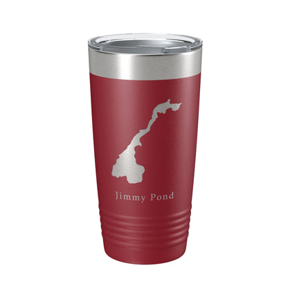 Jimmy Pond Tumbler Lake Map Travel Mug Insulated Laser Engraved Coffee Cup Maine 20 oz-18
