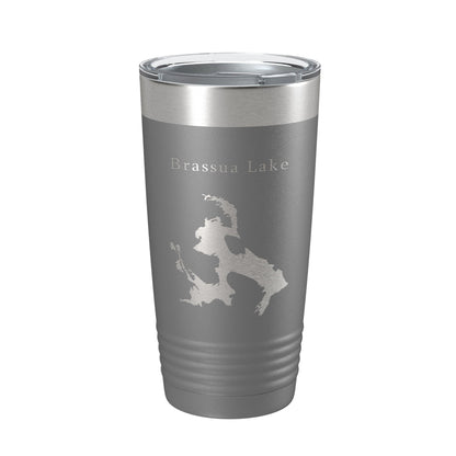 Brassua Lake Map Tumbler Travel Mug Insulated Laser Engraved Coffee Cup Maine Moose River 20 oz-16