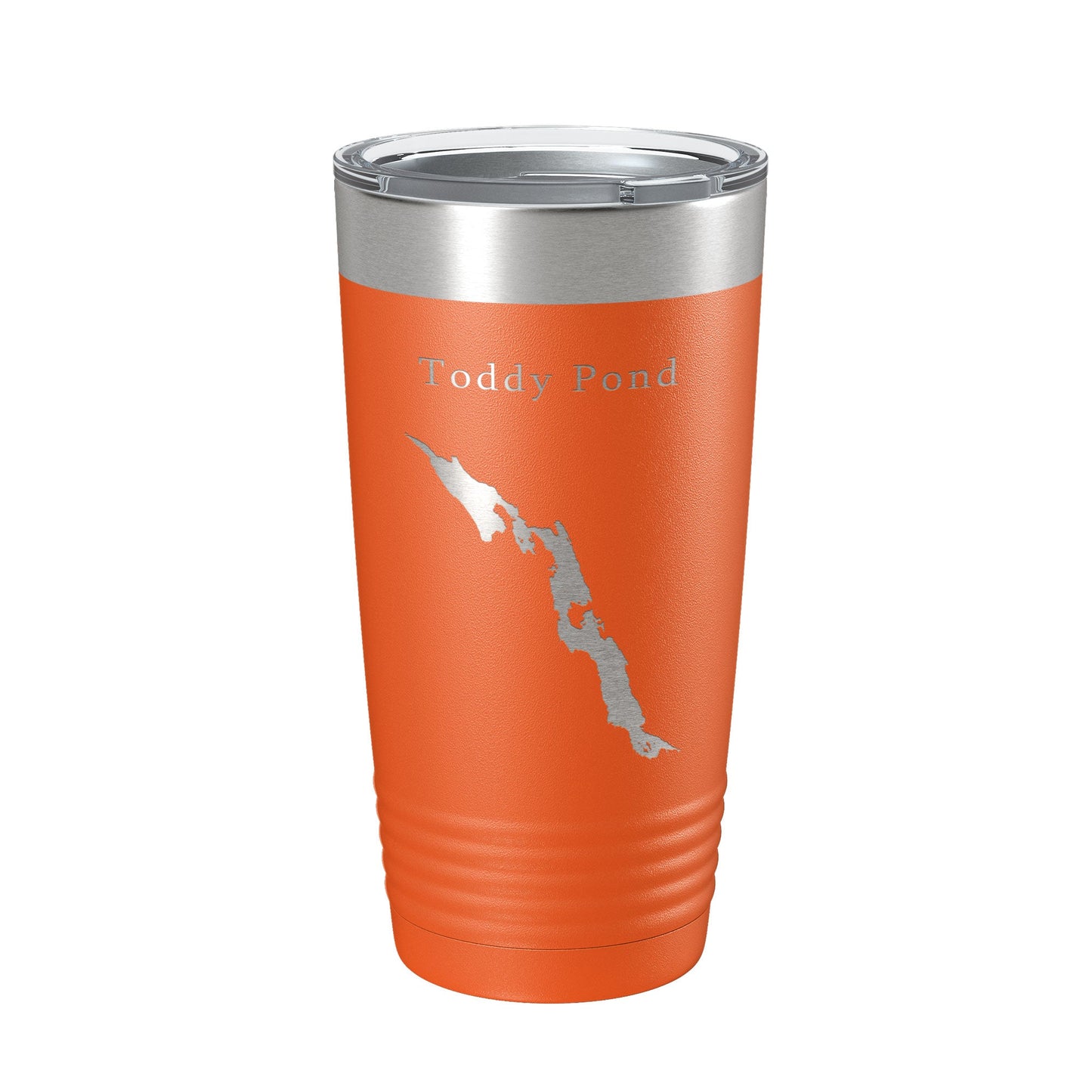 Toddy Pond Tumbler Lake Map Travel Mug Insulated Laser Engraved Coffee Cup Maine 20 oz-17