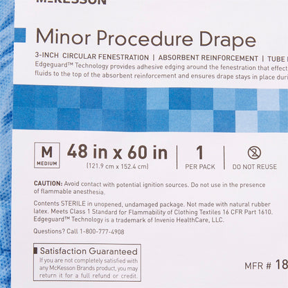 Surgical Drape McKesson Minor Procedure Drape 48 W X 60 L Inch Sterile