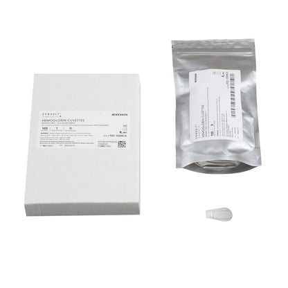 Hematology Reagent Microcuvette McKesson Consult® Hb Hemoglobin (Hb) CLIA Waived For McKesson Consult Hb Hemoglobin Testing System, MFR 900MCKSP 100 Microcuvettes per Vial