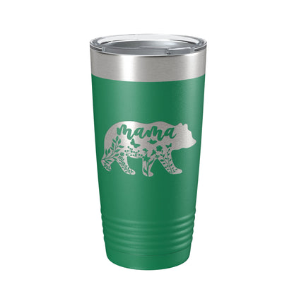 Mama Bear Tumbler Travel Mug Insulated Laser Engraved Coffee Cup Momma Mom Mother's Day Gift Cute 20 oz-9
