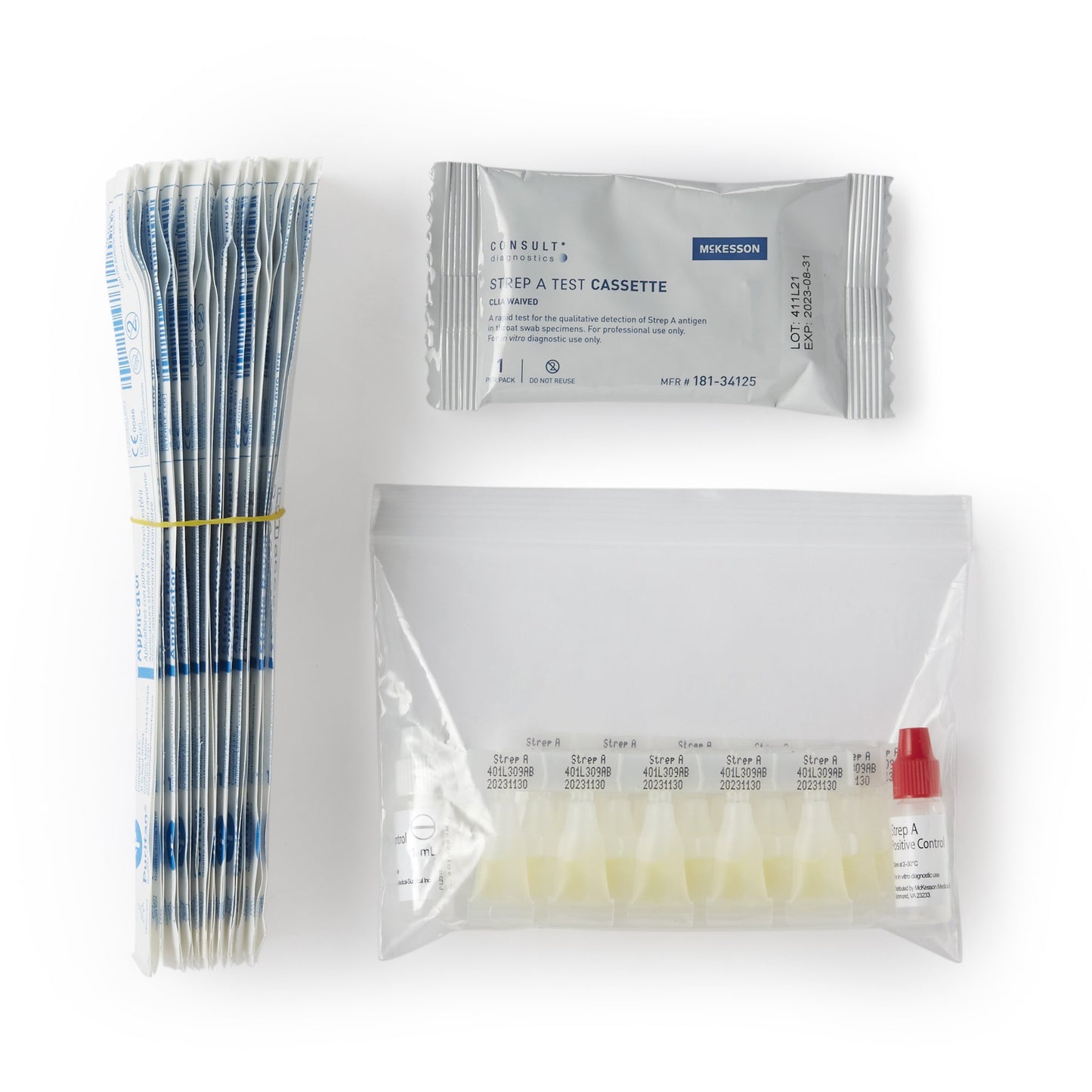 Respiratory Test Kit McKesson Consult™ Strep A Test 25 Tests CLIA Waived