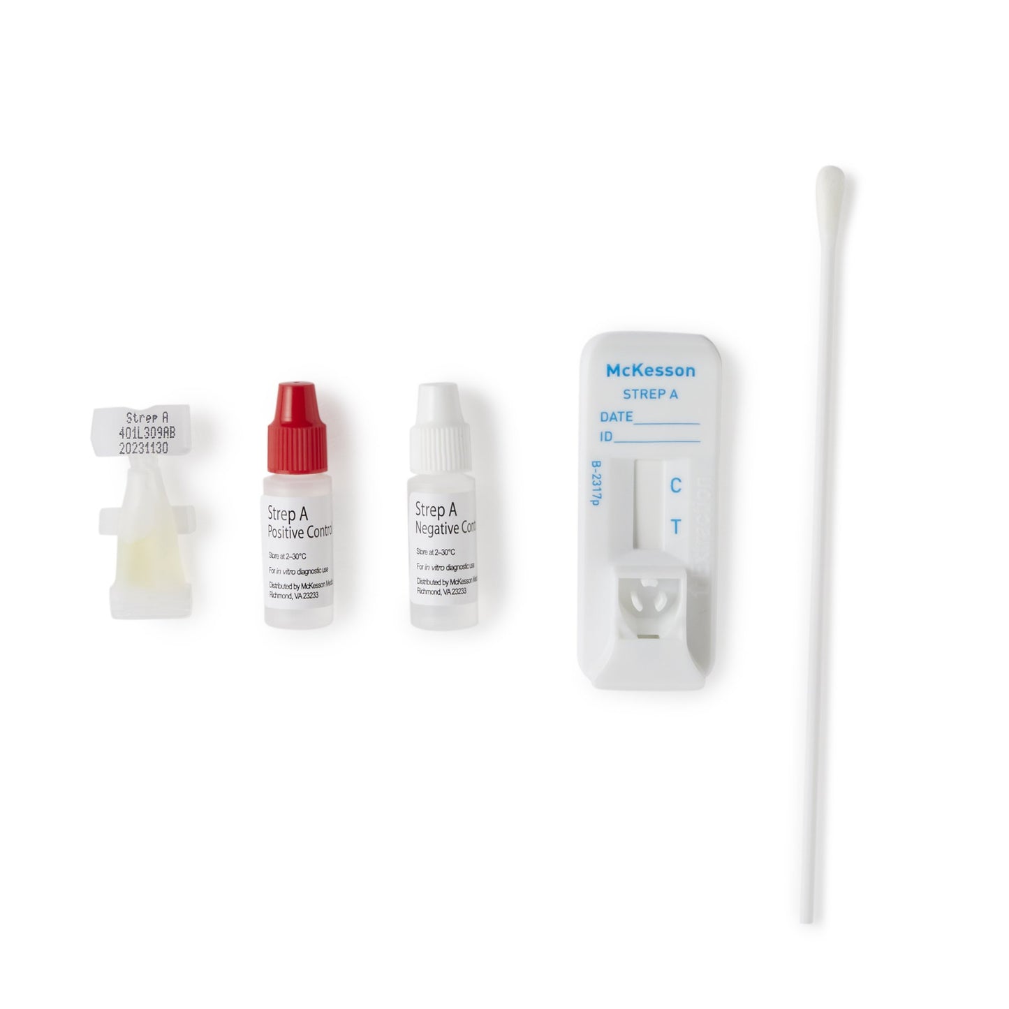 Respiratory Test Kit McKesson Consult™ Strep A Test 25 Tests CLIA Waived