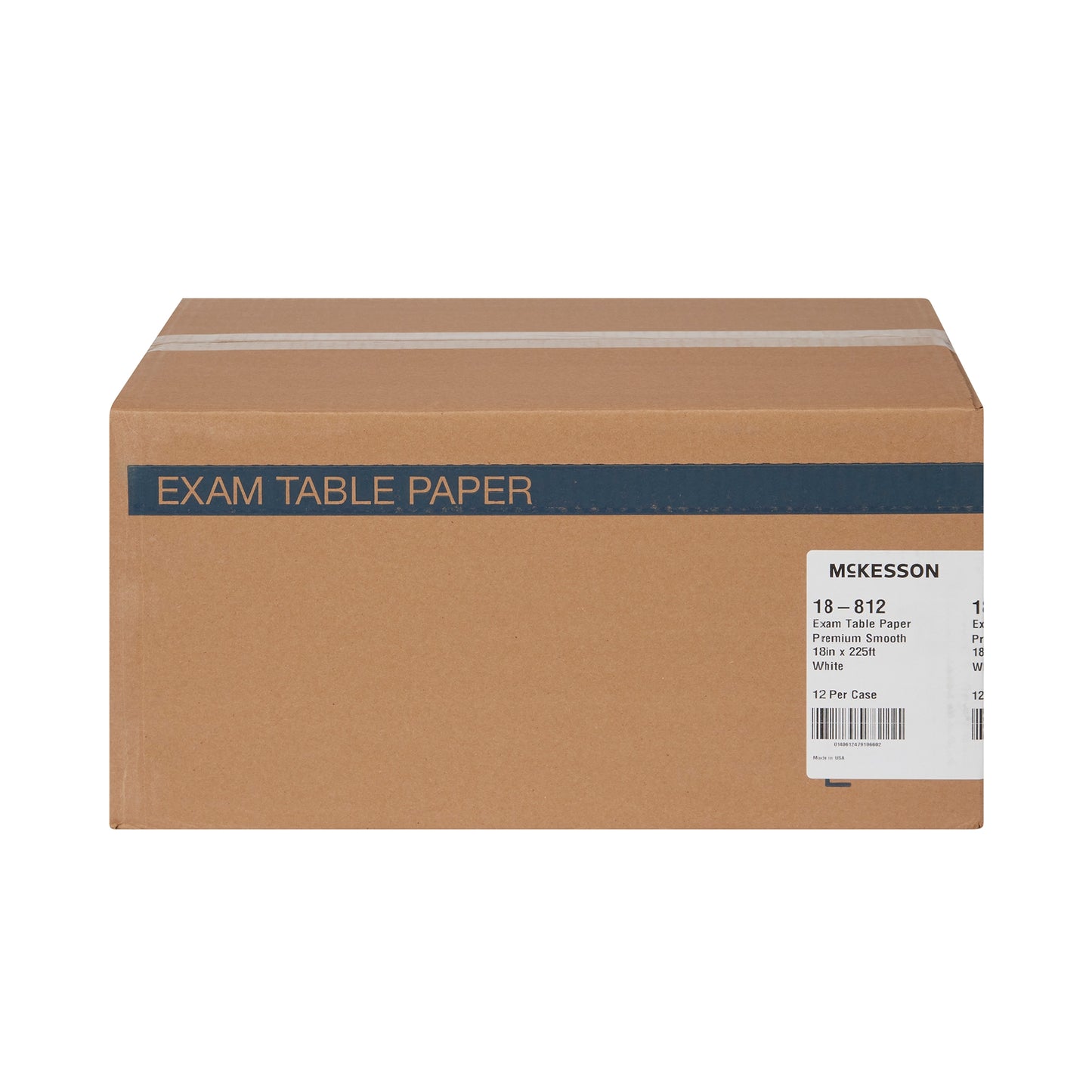Table Paper McKesson 18 Inch Width 225 Foot Length White Smooth
