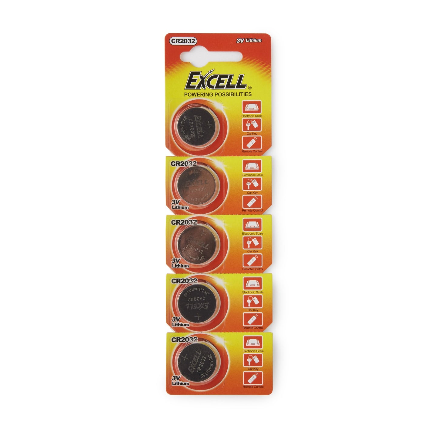 Lithium Battery Excell CR2032 Coin Cell 3V Disposable 1 Pack