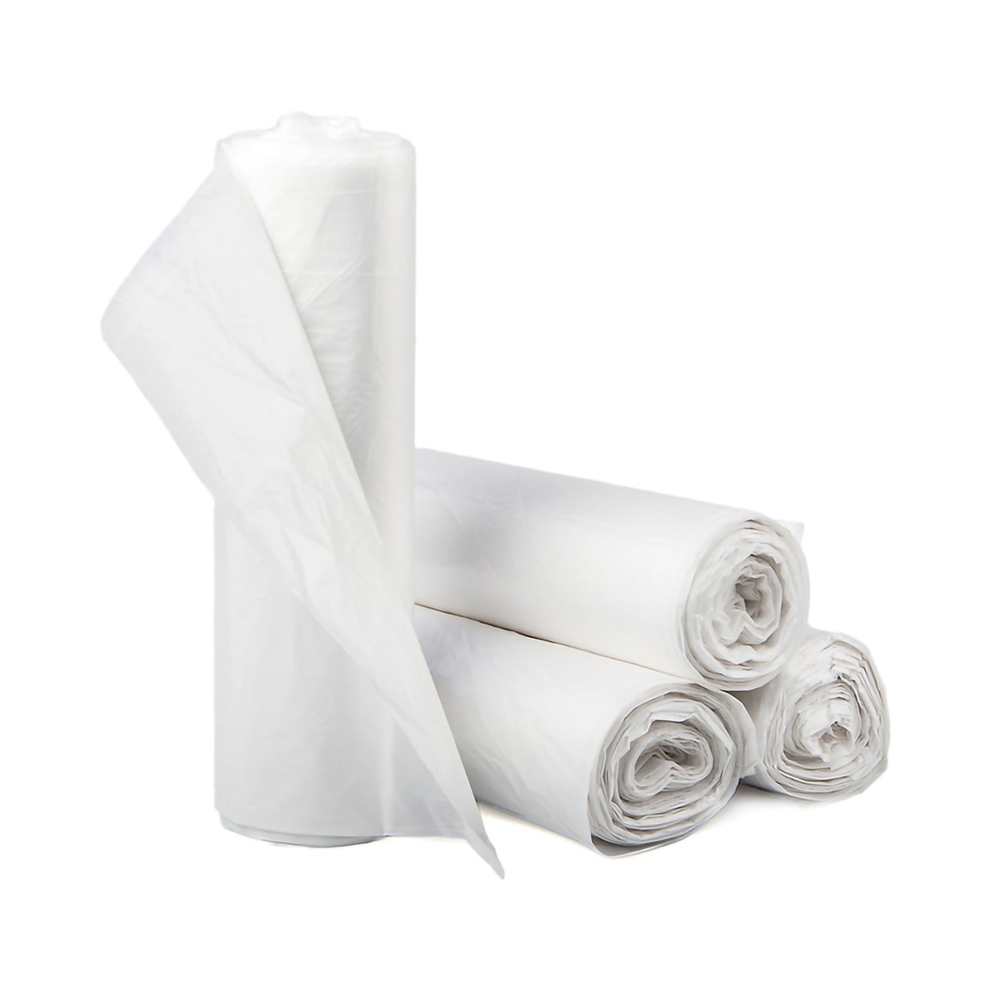 Trash Bag McKesson 56 gal. Clear HDPE 17 Mic. 43 X 48 Inch Star Seal Bottom Coreless Roll