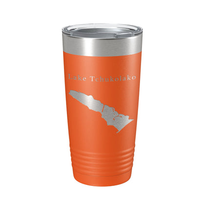 Lake Tchukolako Map Tumbler Travel Mug Insulated Laser Engraved Coffee Cup Georgia 20 oz-17