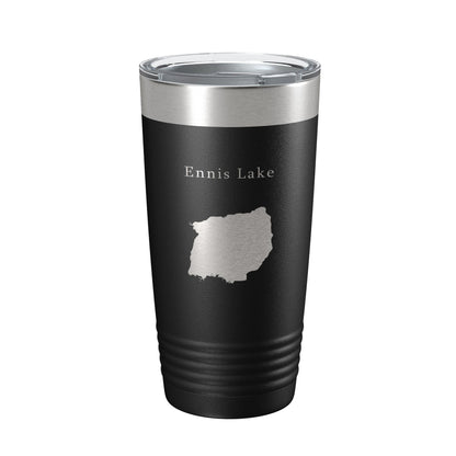 Ennis Lake Map Tumbler Travel Mug Insulated Laser Engraved Coffee Cup Montana 20 oz-5