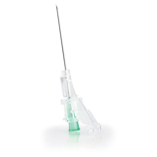 Safety Hypodermic Needle McKesson Prevent SG 1-1/2 Inch Length 21 Gauge Thin Wall Sliding Safety Needle