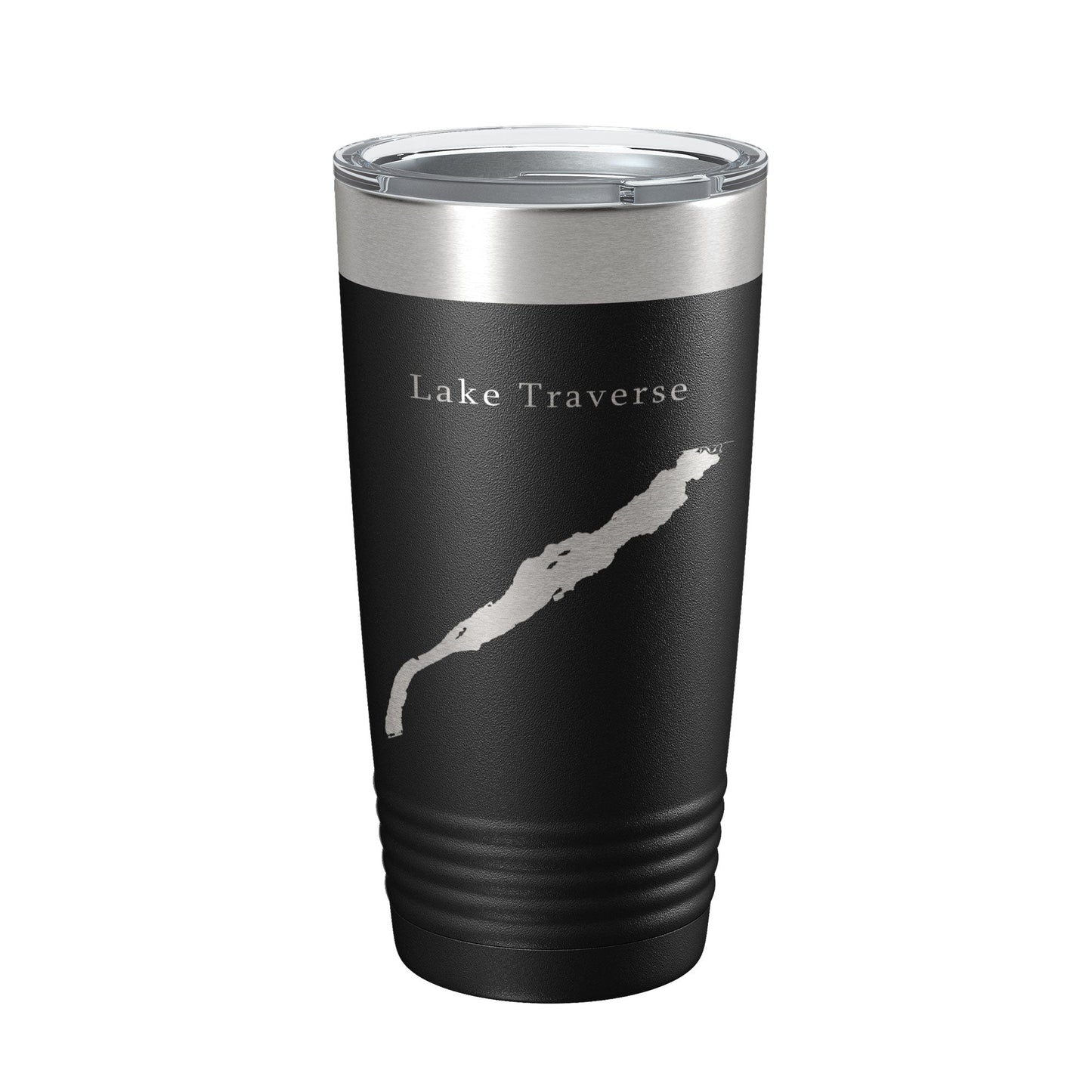 Lake Traverse Map Tumbler Travel Mug Insulated Laser Engraved Coffee Cup South Dakota Minnesota 20 oz-0