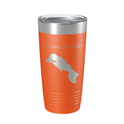 Tustumena Lake Map Tumbler Travel Mug Insulated Laser Engraved Coffee Cup Alaska 20 oz-17